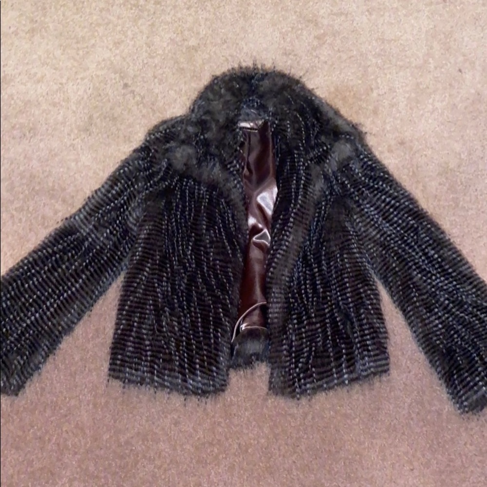 Beautiful feathered Trina Turk Coat
